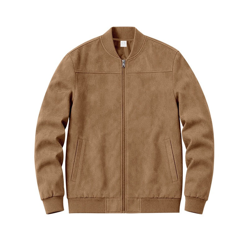 Suede Bomber Jacket