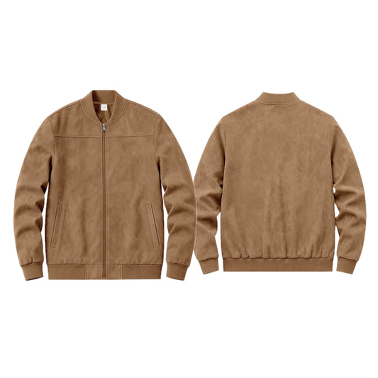 Suede Bomber Jacket