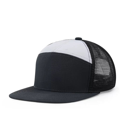 7-Panel Flat Brim Cap