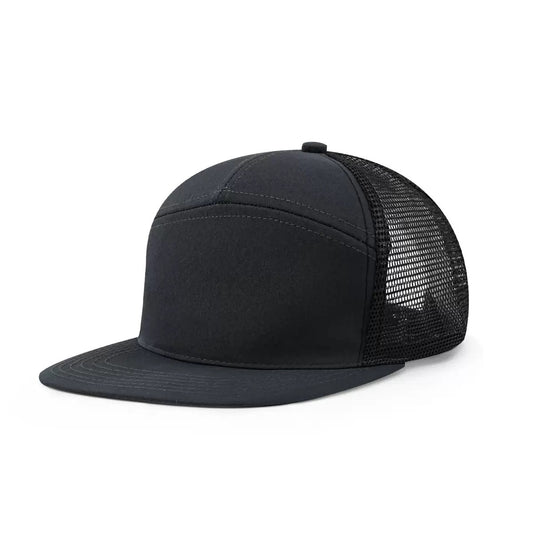 7-Panel Flat Brim Cap
