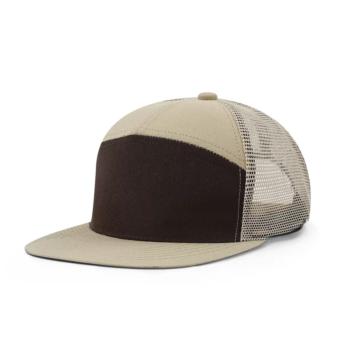 7-Panel Flat Brim Cap