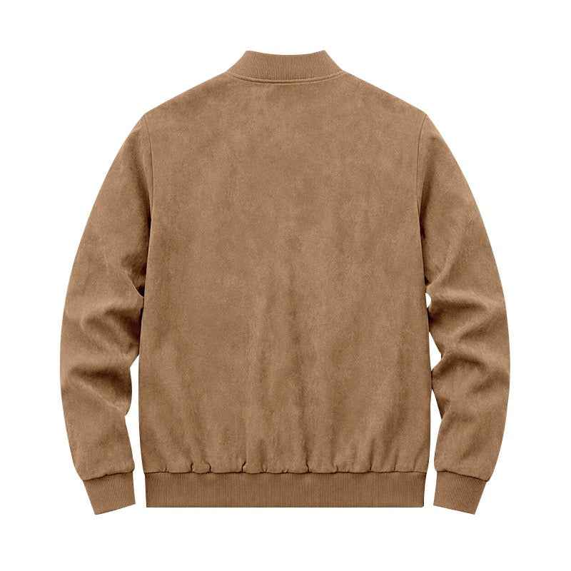 Suede Bomber Jacket