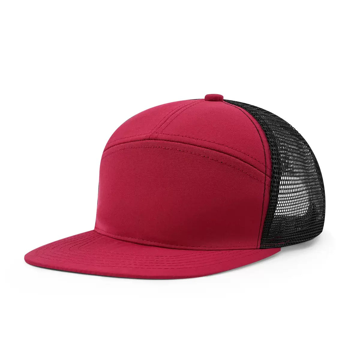 7-Panel Flat Brim Cap