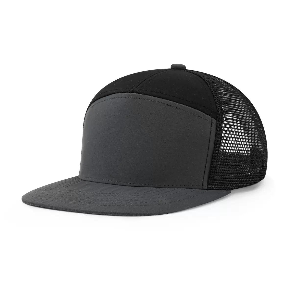 7-Panel Flat Brim Cap
