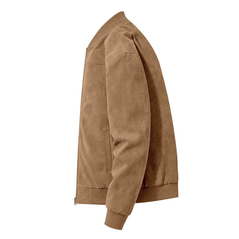 Suede Bomber Jacket
